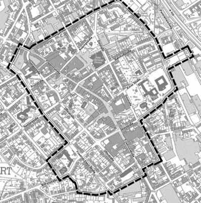 Plan des Geltungsbereiches, Abbildung: Stadt Velbert