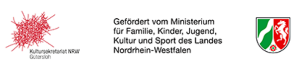 Kultursekretariat NRW Gütersloh, gefördert vom Ministerium für Familie, Kinder, Jugend, Kultur und Sport des Landes NRW