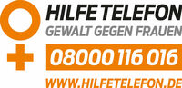 Logo für das Hilfetelefon "Gewalt gegen Frauen" mit der Telefon-Nummer: 08000116016