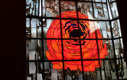 Mariendom, Rosenfenster, Foto: Jacqueline Jäger
