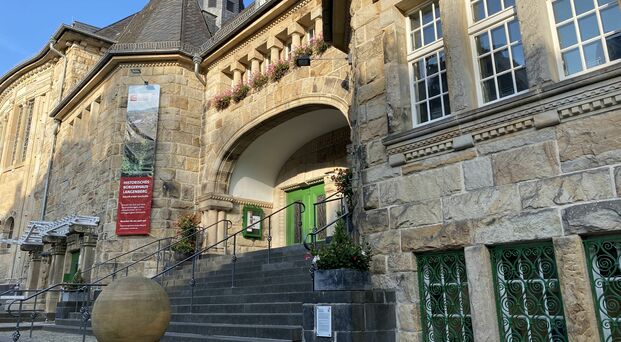 Haupteingang des Historischen Bürgerhauses Langenberg